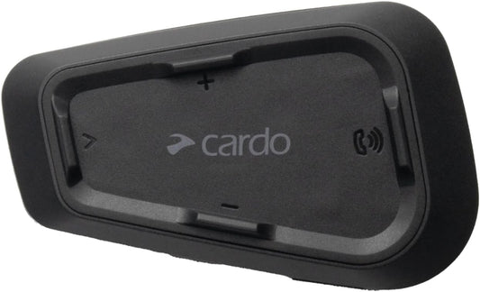 Cardo Systems Spirit Motorcycle Bluetooth Communication Headset, 2-Way Bluetooth, Thin 32mm Speakers, Waterproof, Universal Connectivity - Single Pack